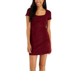 Hippie Rose Faux-Suede Sheath Dress